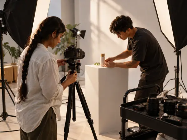 A product video shoot