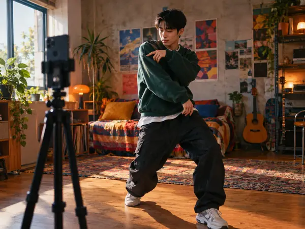 Filming a dance video