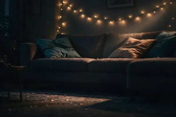 A living room after a karaoke night