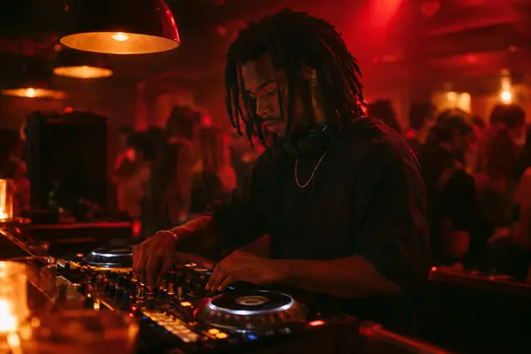 A DJ at the decks