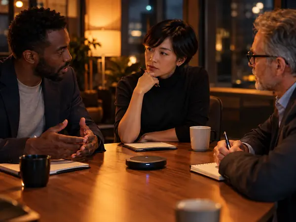 A team in a meeting