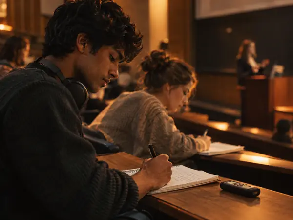 Students in a lecture